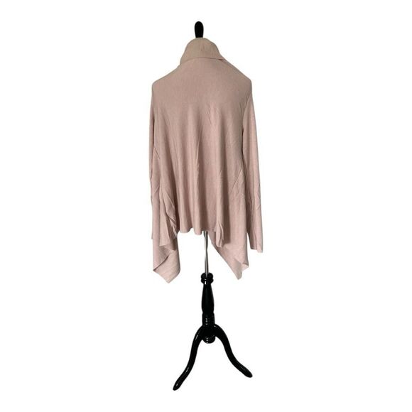 🆕 Mystree Asymmetrical Button Wrap Blush Cardigan size L - Picture 3 of 7